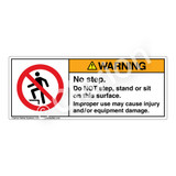 Warning/No Step Label (H5080-C07WH)
