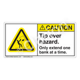 Caution/Tip Over Hazard Label (H5135-5BCH)
