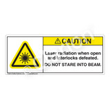 Caution/Laser Radiation Label (H6003-139CH)