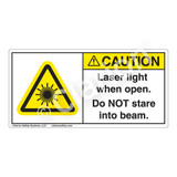 Caution/Laser Light Label (H6003-KXCH)