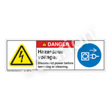 Danger/Hazardous Voltage Label (H6010/6057-CJDH)
