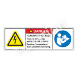 Danger/Hazardous Voltage Label (H6010/6126-PMDH)