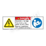 Danger/Hazardous Voltage Label (H6010/6127-PMDH)