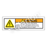 Warning/Hazardous Voltage Label (H6010-655WHP-)