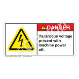 Danger/Hazardous Voltage Label (H6010-CCDH)