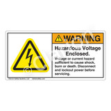 Warning/Hazardous Voltage Label (H6010-EBWH)