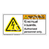 Warning/Electrical Hazards Label (H6010-JBWH)