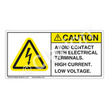 Caution/Avoid Contact Label (H6010-K58CH)