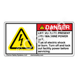 Danger/Line Voltage Present Label (H6010-PKDH)