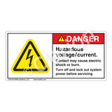 Danger/Hazardous Voltage Label (H6010-SFDH)