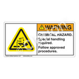 Warning/Chemical Hazard Label (H6023-ARWH)