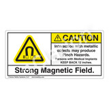 Caution/Strong Magnetic Field Label (H6048-499CH)