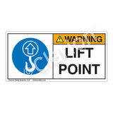 Warning/Lift Point Label (H6071-296WH)