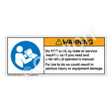 Warning/Do Not Start Label (H6126-W99WH)