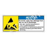 Notice/To Avoid Equipment Damage Label (H6131-HUNH)