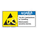 Notice/ Observe Precautions Label (H6131-K92NH)