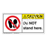 Caution/Do Not Stand Label (H6163-D55CH)