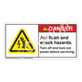 Danger/Arc Flash And Shock Label (H6643-B06DH)