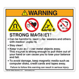 Warning/Strong Magnet Label (HMS-824WHP-)