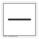 Minus/Negative Polarity Label (IEC5006a-)