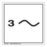 Three Phase Power Label (IEC5032b-)