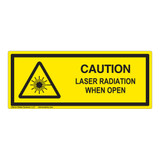 Caution/Laser Radiation Class 1 Label (IEC-6003-E72-H)