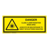 Danger/Class 4 Laser Label (IEC-6003-E79-H)