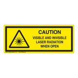 Caution Visible And Invisible Class 1 Label (IEC-6003-F19-H)