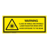 Warning/Class 3B Visible and Invisible Label (IEC-6003-F25-H)