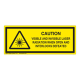 Caution/Visible & Invisible Laser Class 1Label (IEC-6003-F27-)