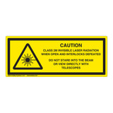 Caution/Class 2M Invisible Label (IEC-6003-Y52-H)