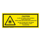 Caution/Class 2M Visible And Invisible Label (IEC-6003-Y53-H)