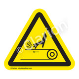 Hand Abrasion/Belt Drive Label (IS1095-)