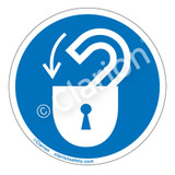 Insert Safety Lock Label (IS6013-)