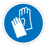 Wear Protective Gloves Label (IS6033-)