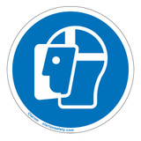 Wear Face Shield Label (IS6037-)