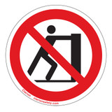 Do Not Push Label (IS6066-)