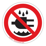 Do Not Expose To Water Label (IS6139-)