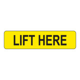 Lift Here Label (LIFT-)