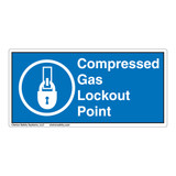 Compressed Gas Lockout Point Label (LP002-)