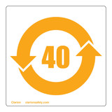 RoHS China Label (ROHSC-40)