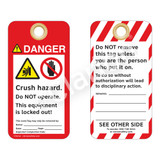 Danger/Crush Hazard - Full Body Tag (ST1012a-1)