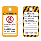 Warning/Non-Potable Water Tag (ST2013a-1)