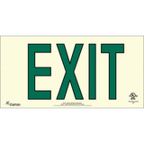 Series 400 UL 924 PVC Exit Sign - Green Letters (UL431)