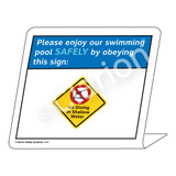 Placard/No Diving in Shallow Water Sign (WSS1704-35g-e) )