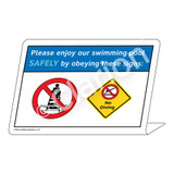 No Lifeguard on Duty/No Diving Sign (WSS1722-36g-e) )