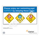 No Diving/Non-Swimmers Wear/No Long Breath Sign (WSS1754-37g-e) )