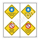 Non-Swimmers Wear Life Jackets Sign (WSS2219-51b-esm) )