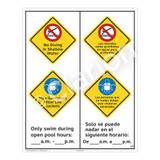 No Diving In Shallow Water Sign (WSS2267-53b-esm) )