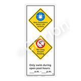 Non-Swimmers Wear Life Jackets Sign (WSS2269-52b-e) )